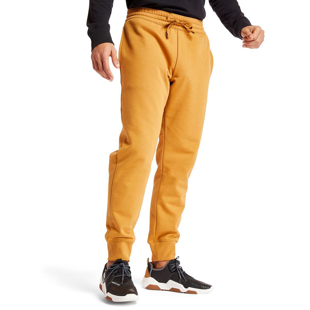 Pantalones Timberland Argentina Hombre - Essential Logo Sweat - Marrones - DPQSNW-376